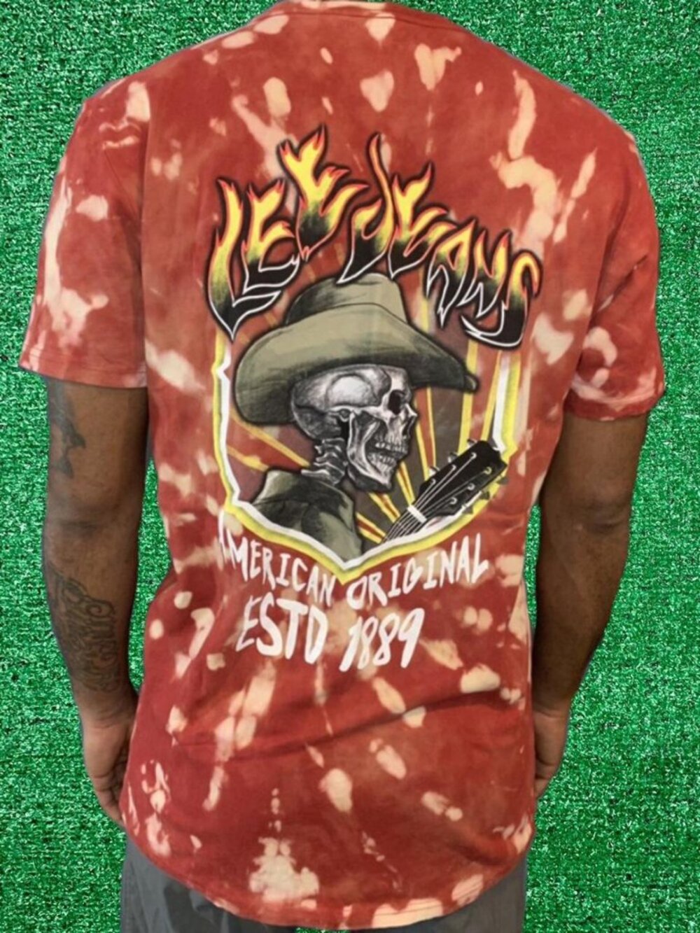 Vintage Lee Jeans Cowboy Skull Tee Upcycled